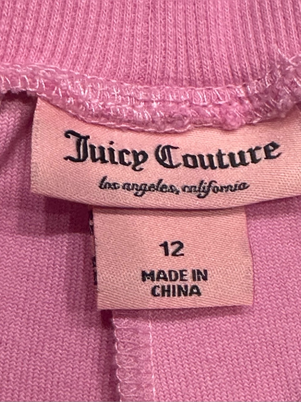 NEW, JUICY COUTURE Youth Girls Size 12 Velour Track Pink Pants Violet Tulle - Picture 6 of 13